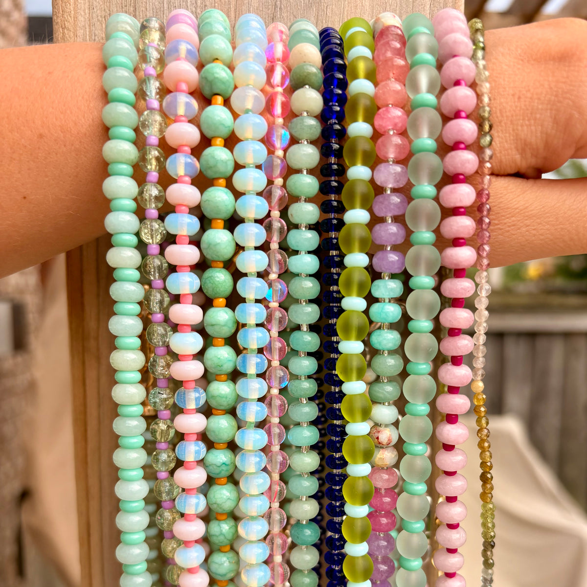 Reef 18” (micro tourmaline beads)